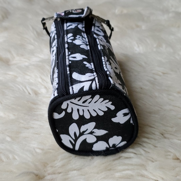 Merengue Hibiscus Double Zip Oblong Travel Pouch - Picture 2 of 7